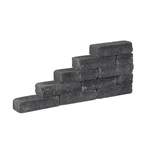 Pilestone Line 40x15x10 Coal - Steenvoordeel