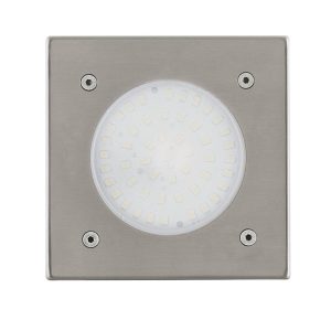 LAMEDO LED grondinbouwspot vierkant RVS - 431248 | kopen bij steenvoordeel